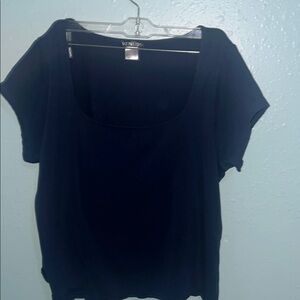 VENUS Black Relaxed Short Sleeve T-Shirt